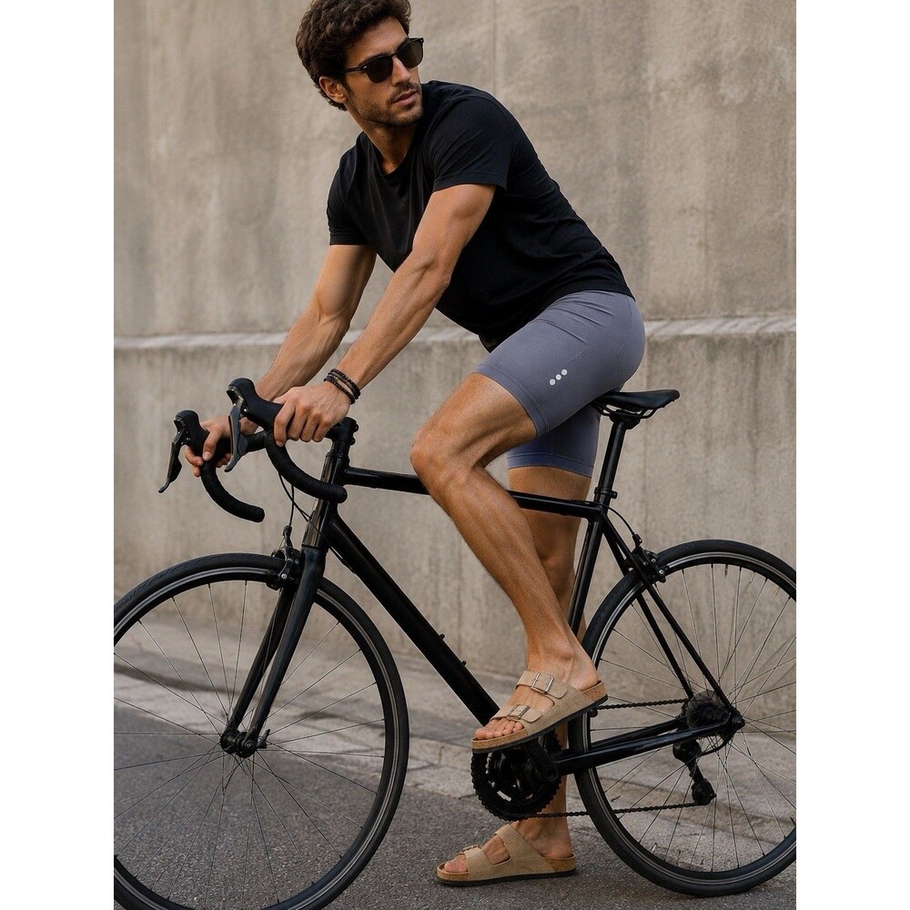 Xersion Padded Cycling Shorts NEW WITH TAGS, Men's MEDIUM , GRAY, Anti Odor